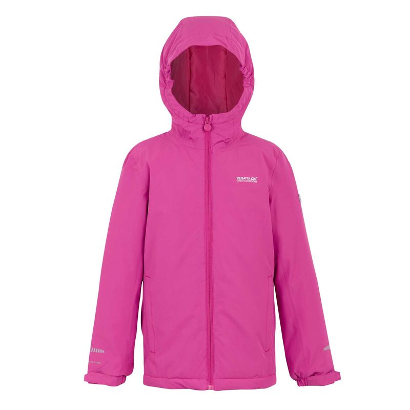 Regatta Childrens/Kids Hurdle Insulated Waterproof Jacket / Raspberry Rose